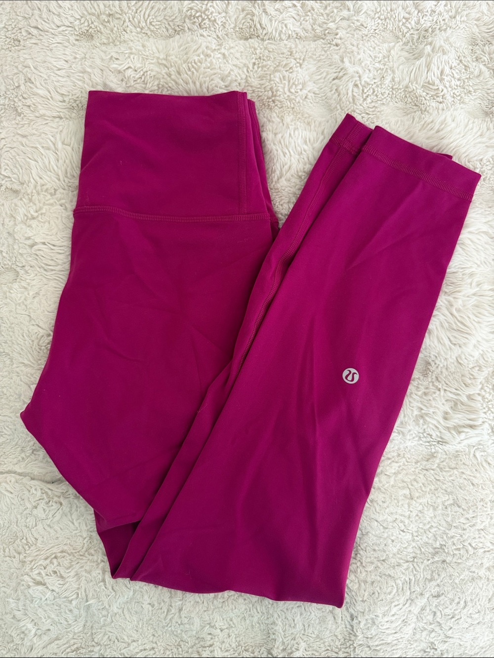 Lululemon Magenta High-Rise Leggings